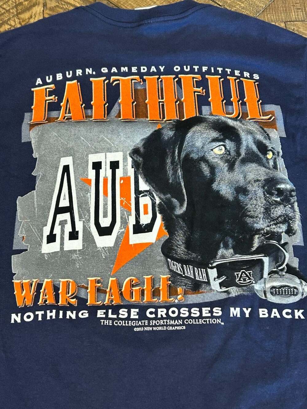 Delta Auburn Tigers T-Shirt Size S Gameday Outfitters Navy Blue
